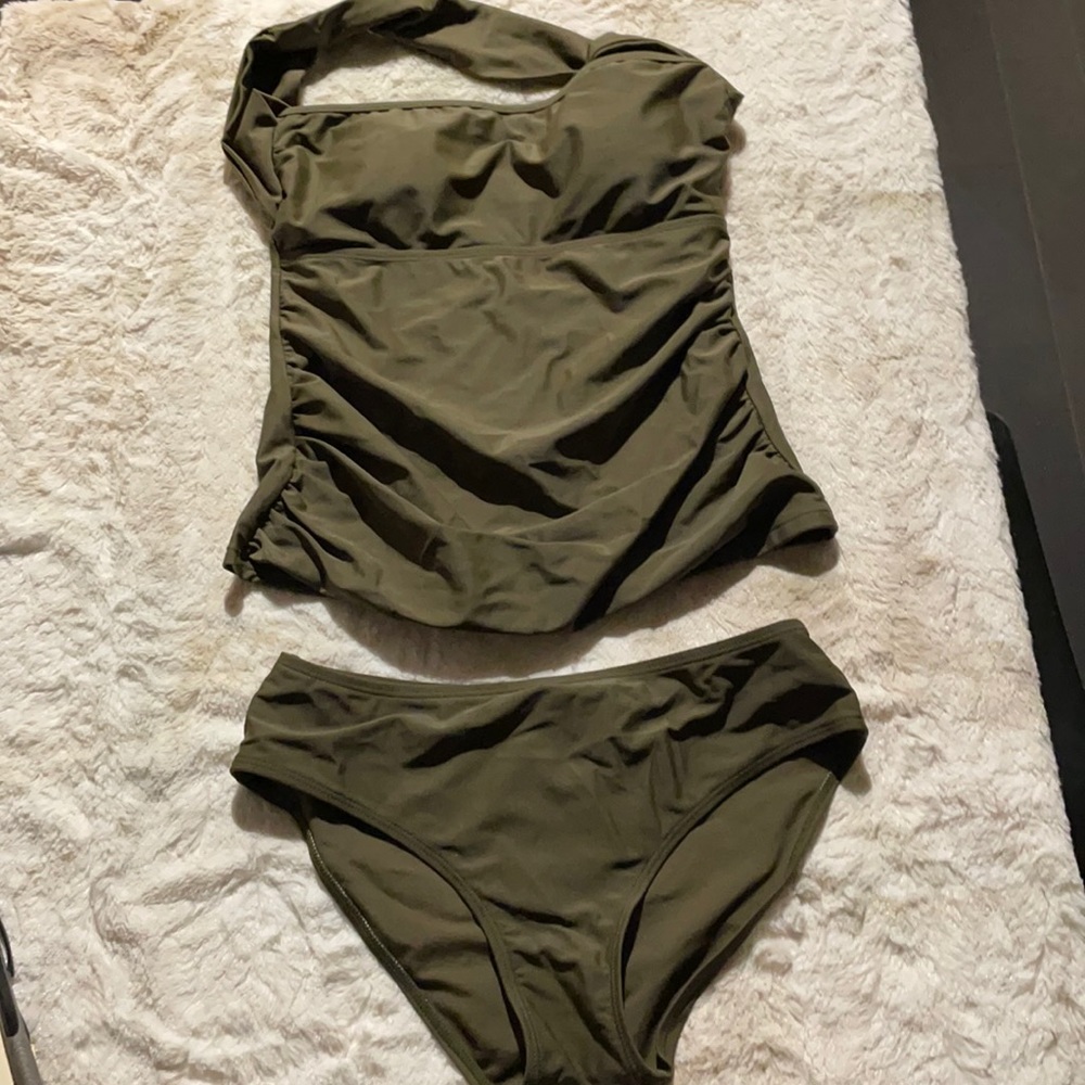 Tankini one shoulder